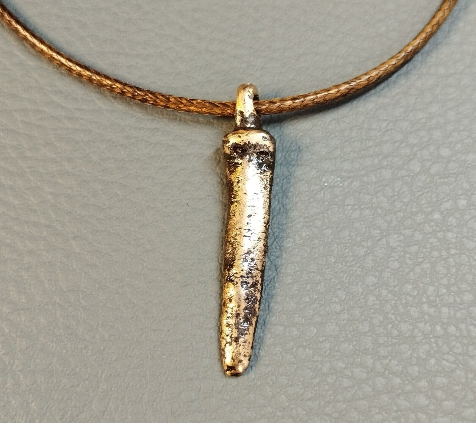 Ancient Viking sword Pendant. Archaeological find. Viking Amulet.