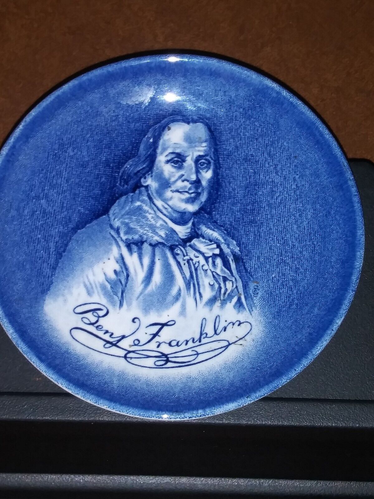 Enoch Wedgwood Ben Franklin Small Plate Disc Piece Made in England
