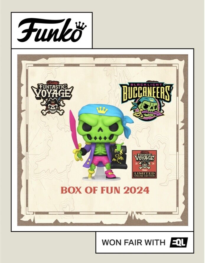 💢🏴‍☠️FuNkO Fundays Funtastic Voyage Box of Fun 2024 (Blacklight Buccaneers)💢