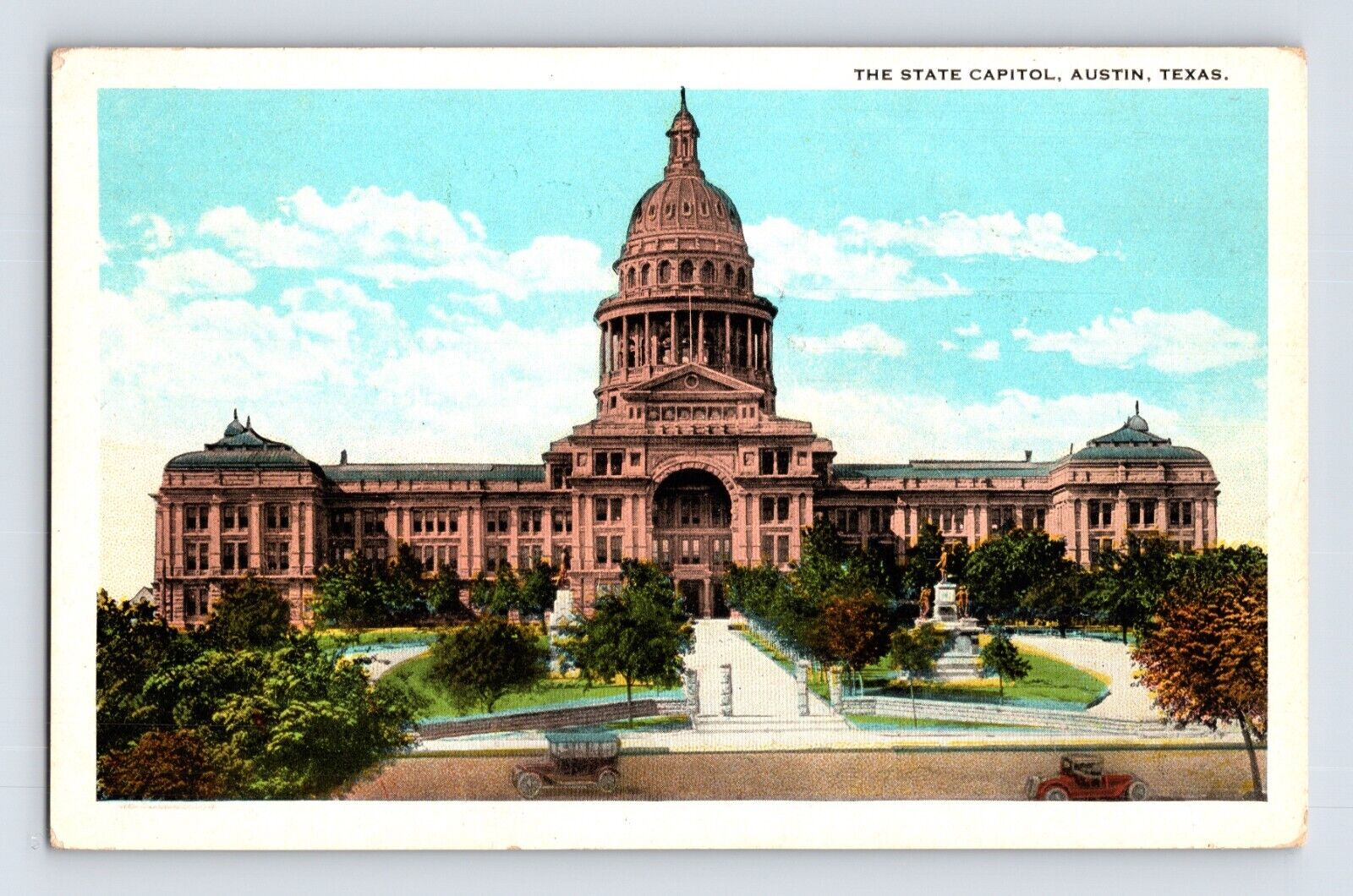 Postcard Texas Austin TX State Capitol Building 1930s Unposted White Border