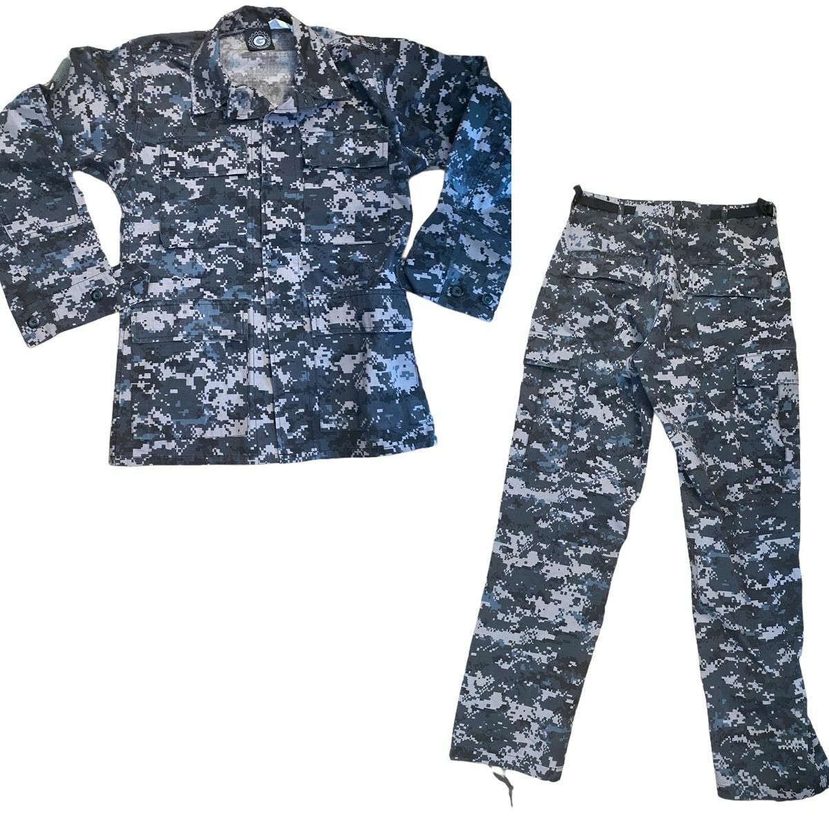 Genuine Gear Military Digital Subdued BDU Ripstop Jacket & Pants (Size: X-SM-R)