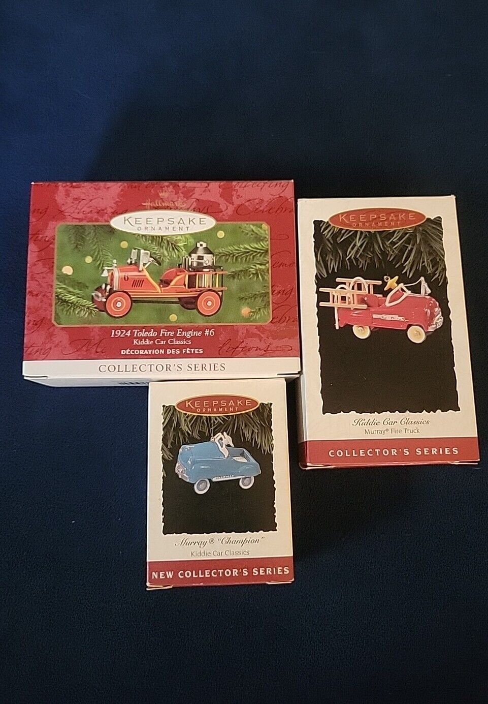Vintage Hallmark Keepsake Miniature Kiddie Car Classics Ornaments Lot Of 3