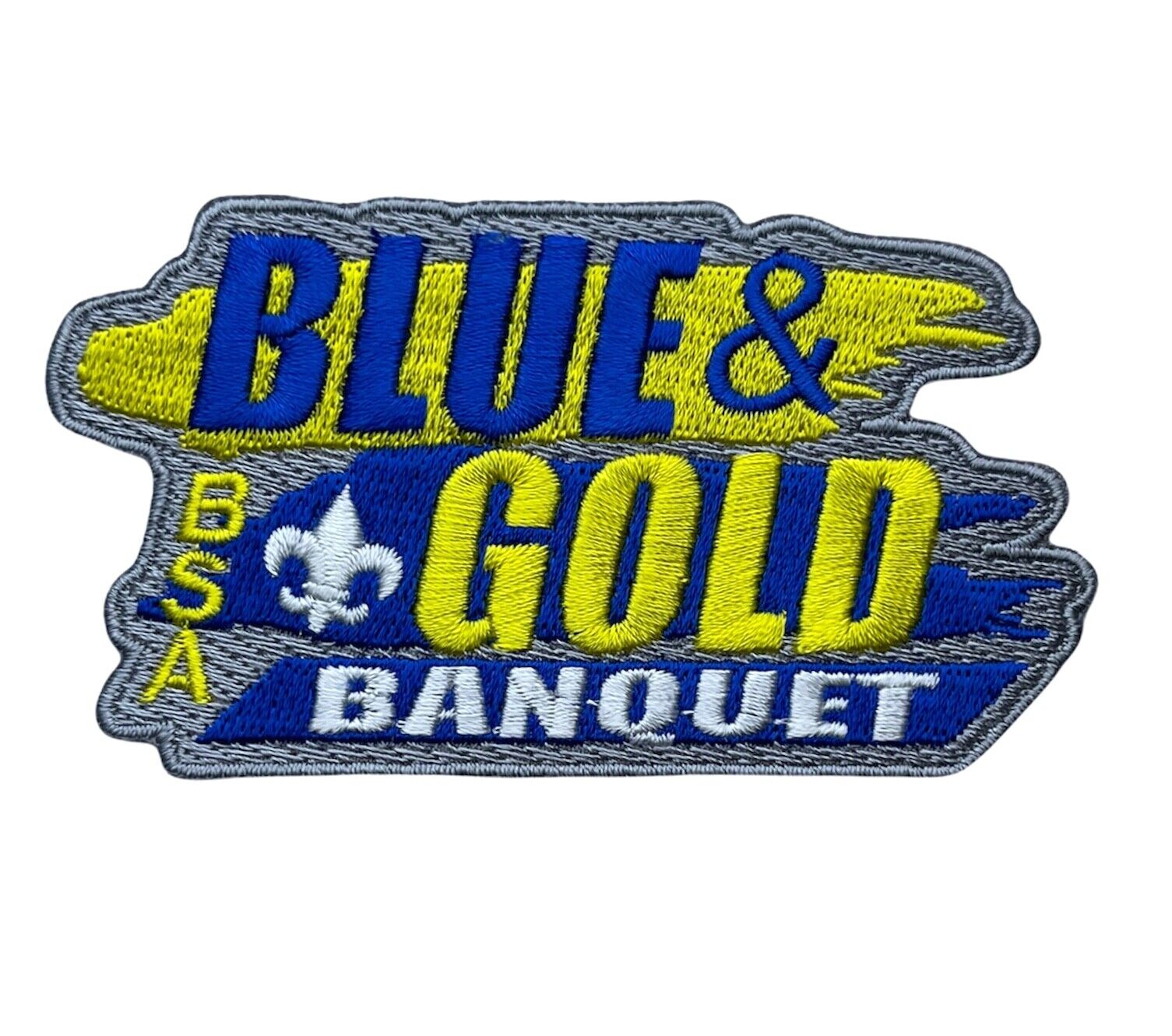 BSA Licensed Boy Scout Blue Gold Banquet 3.5 Inch Patch AVAB0208 F6D3E