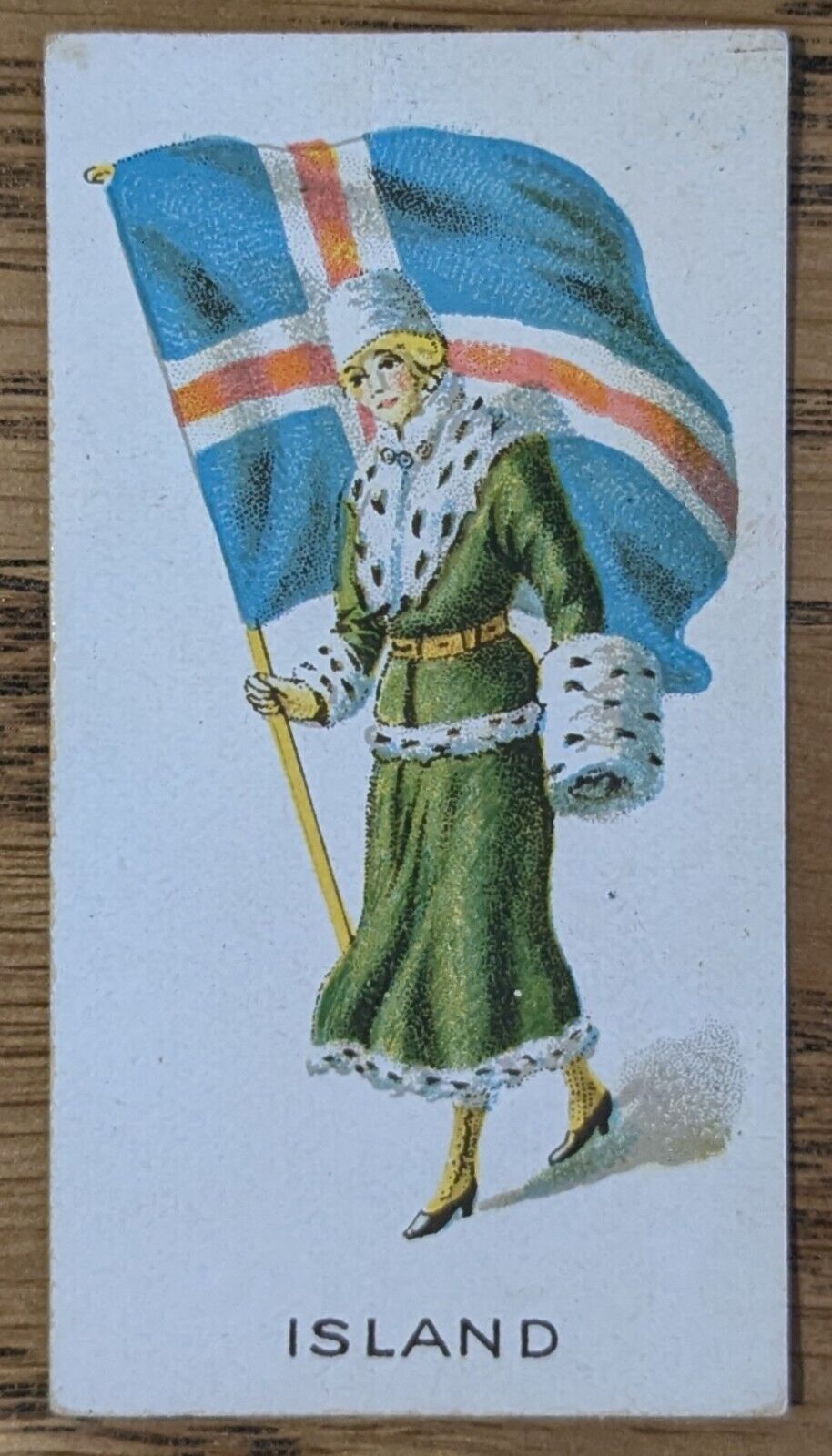 1925 J&F Bell Cigarette Card - Women Of All Nations #1 Iceland - Rare