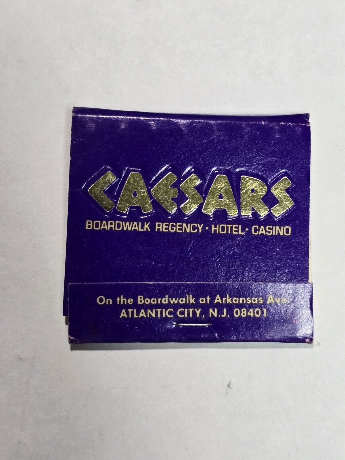 Vintage Unstruck Matchbook - Caesars Casino Atlantic City New Jersey