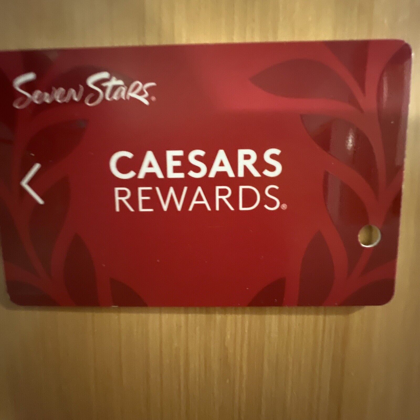 CAESARS CAESAR'S TOTAL REWARDS SEVEN STARS PLAYERS SLOT CLUB CARD BLANK NO NAME