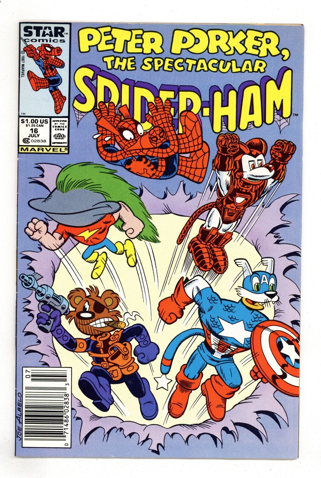 Peter Porker the Spectacular Spider-Ham #16 FN- 5.5 1987