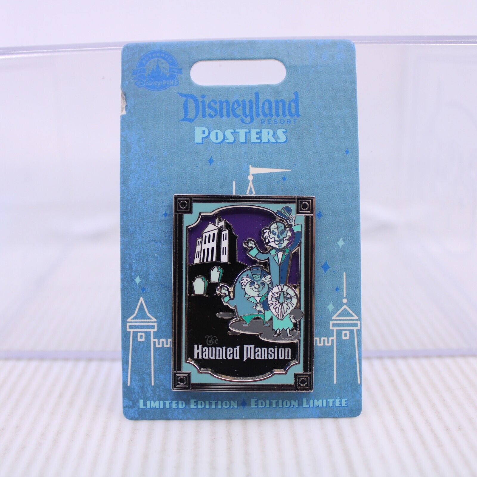 C2 Disney DLR LE Pin Disneyland Poster Posters Haunted Mansion Hitchhiking Ghost