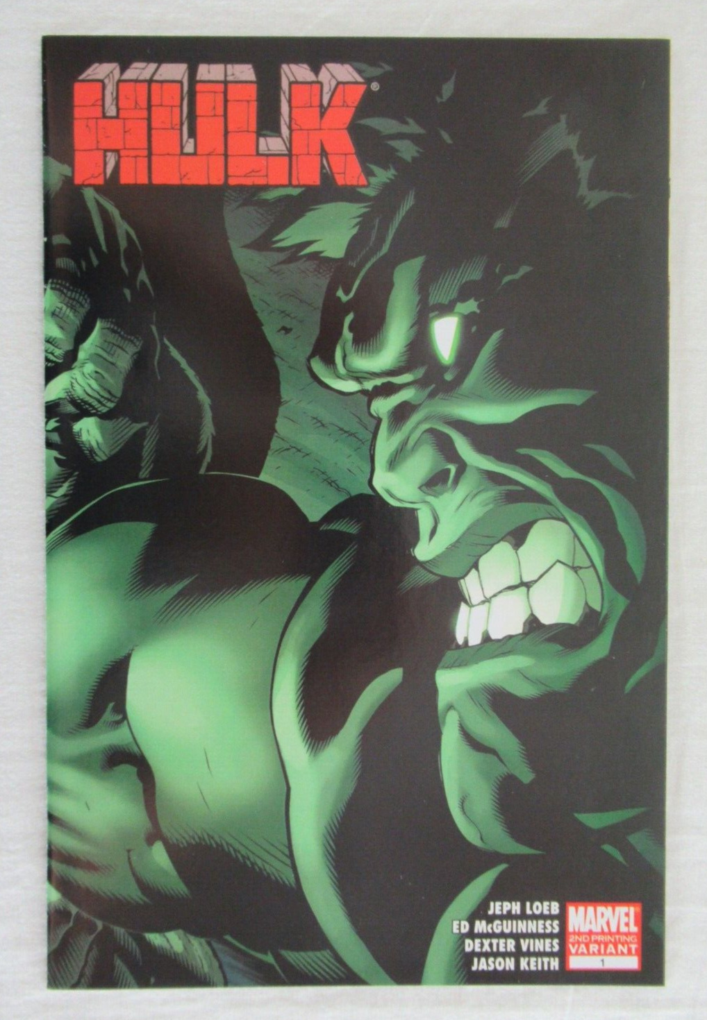 Hulk #1 2nd Printing Variant Marvel Comics 2008 1st Appearance Red Hulk