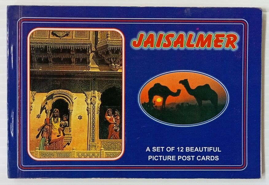 AOP India vintage booklet of 12 postcards JAISALMER