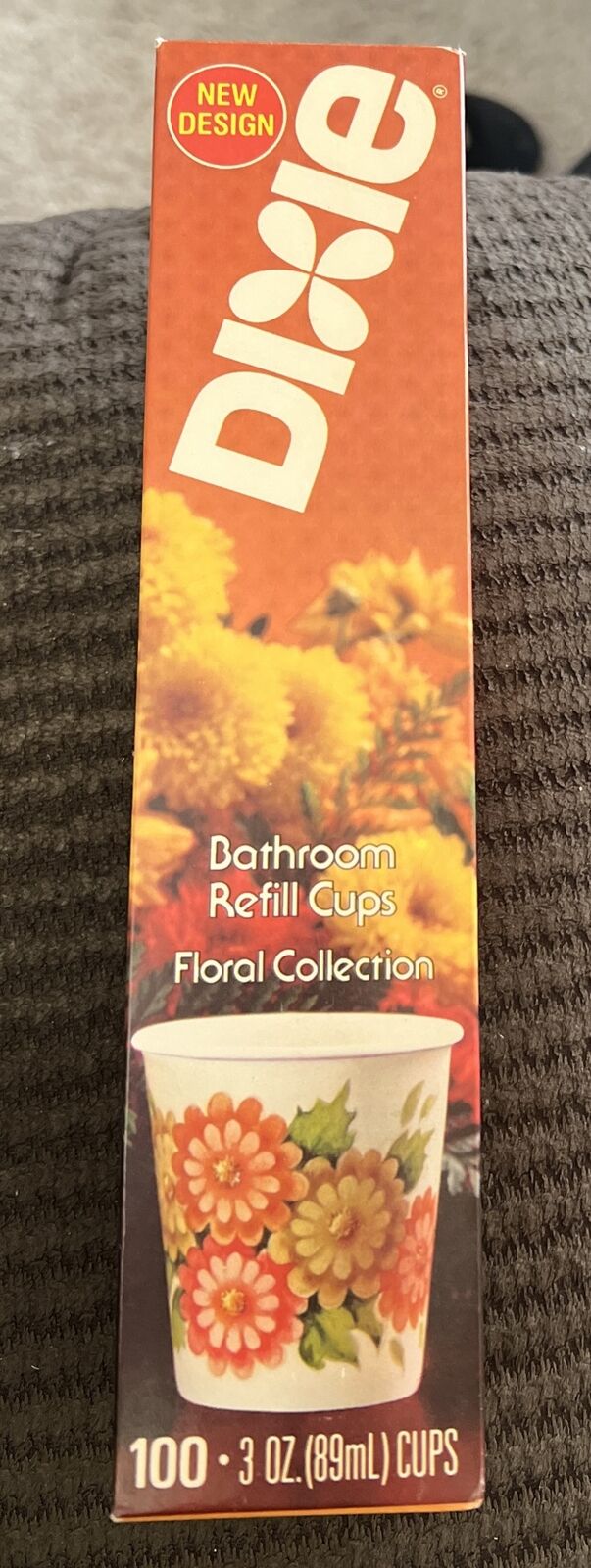 Vintage NOS DIXIE Bathroom Refill Cups~NIB~Floral Collection Vintage Prop