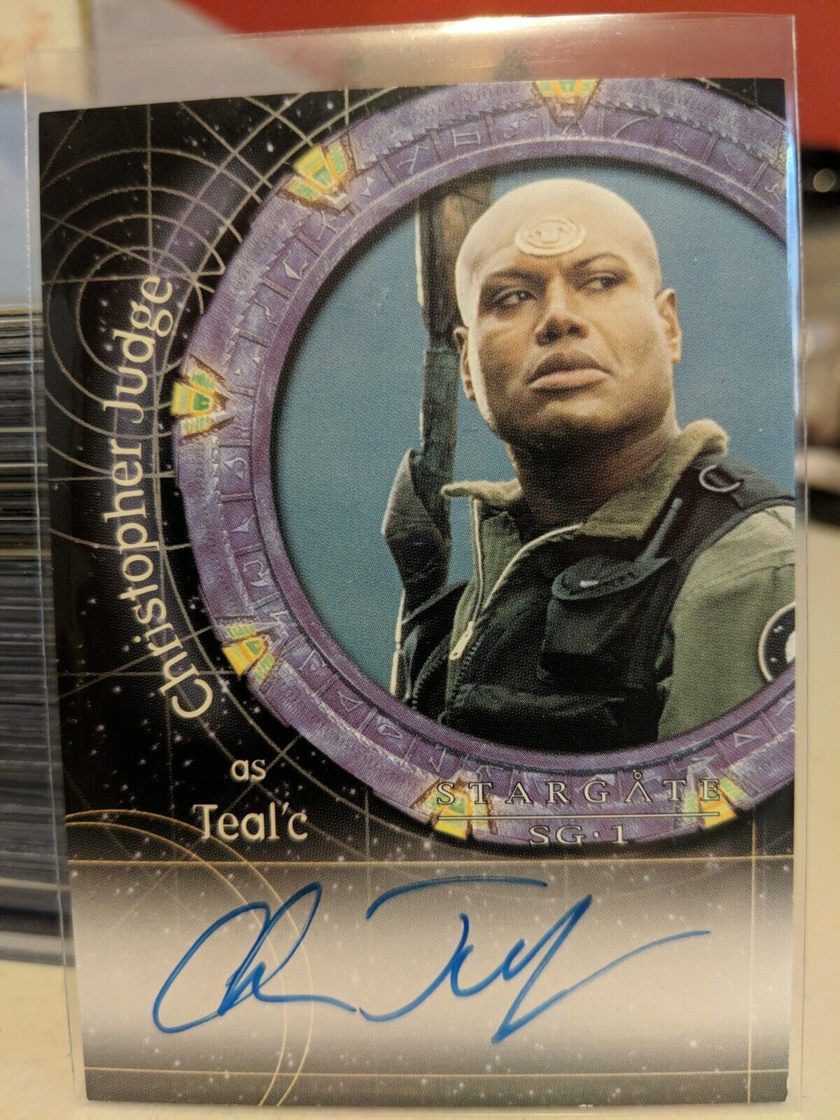 Stargate SG-1 Season 5 Christopher Judge A21 Autograph Card as Teal\'c 2003 