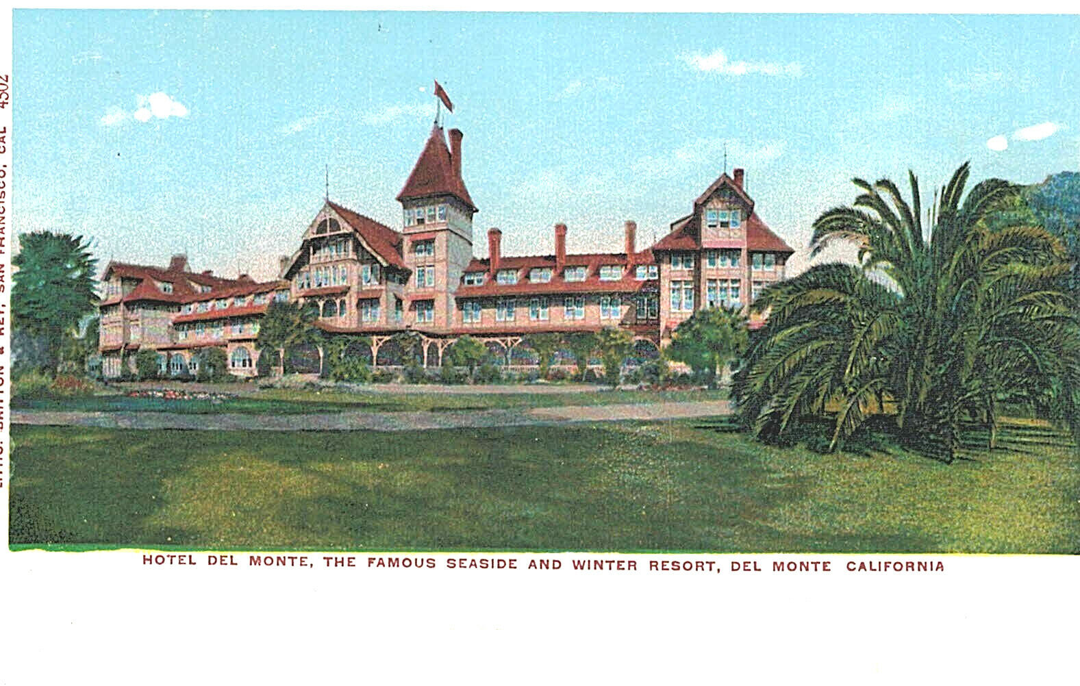 VIntage Postcard-Hotel Del Monte, Seaside and winter resort, Del Monte, CA