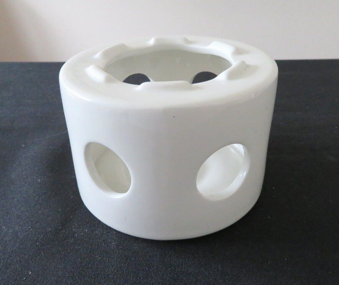 Vintage Hall White China Candle Warmer Great Condition