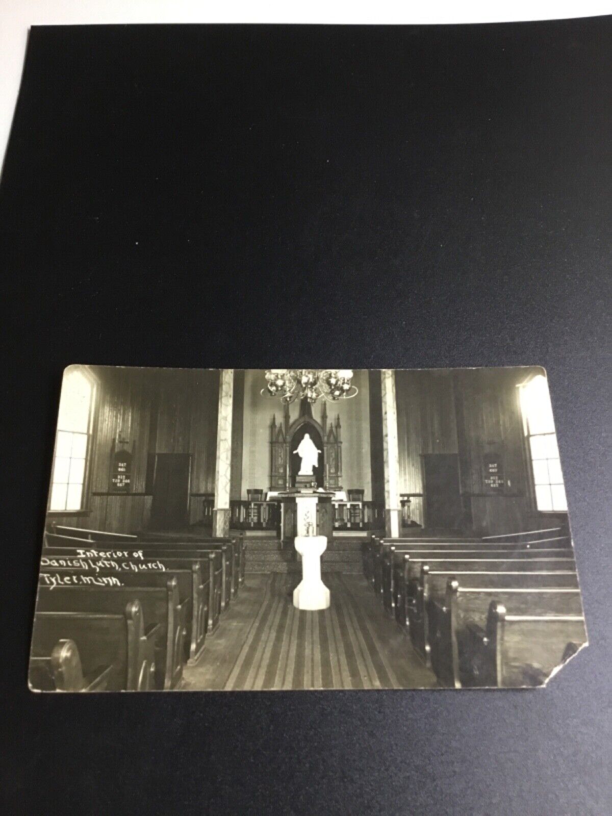 1914 Tyler, Minnesota RPPC - Interior of Lutheran Church 174