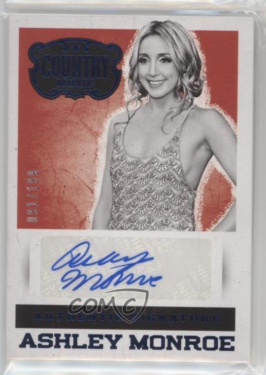 2014 Panini Country Music Authentic Signatures Blue /199 Ashley Monroe Auto w6g