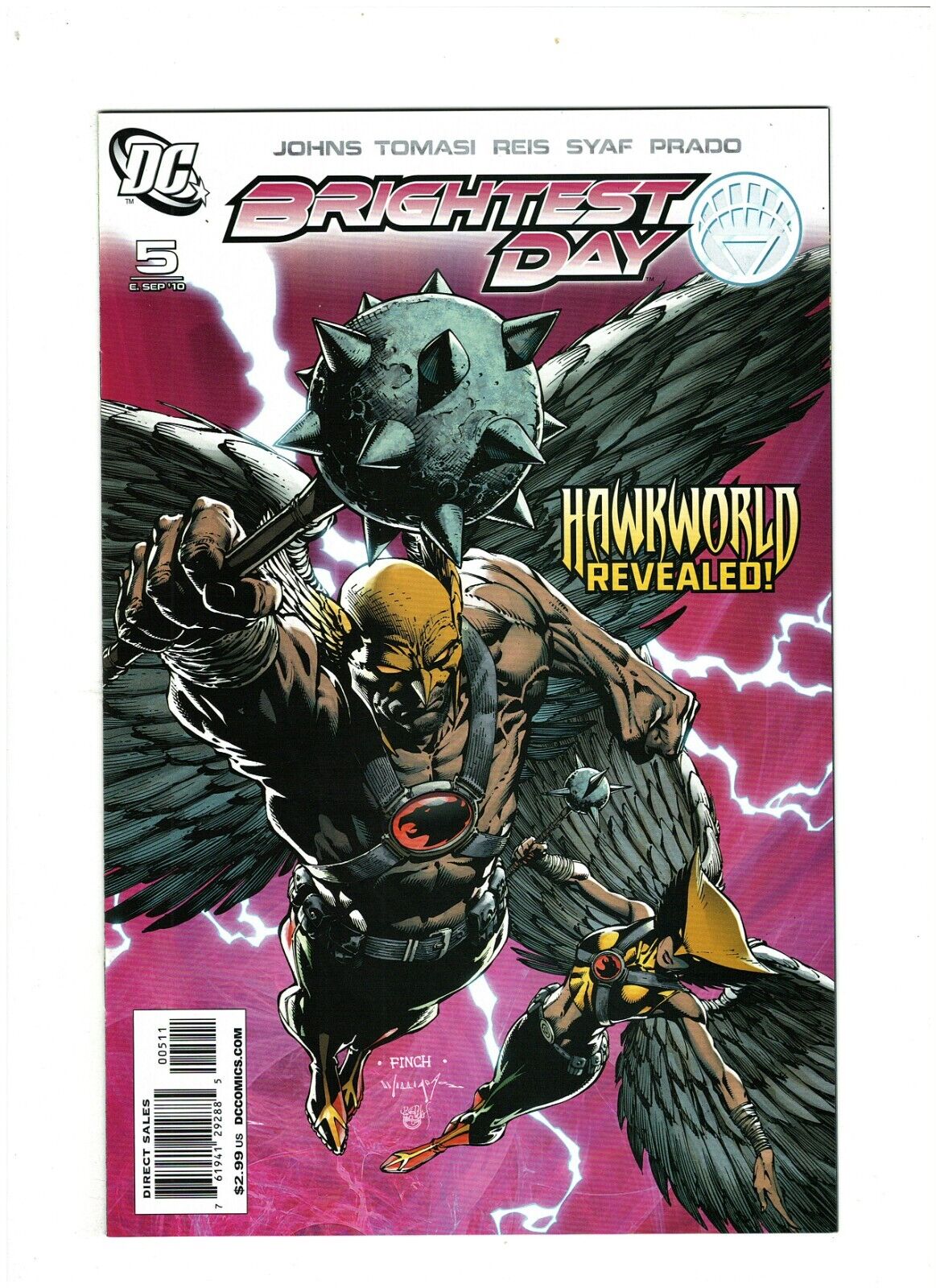 Brightest Day #5 NM- 9.2 DC Comics 2010 Hawkworld, Geoff Johns