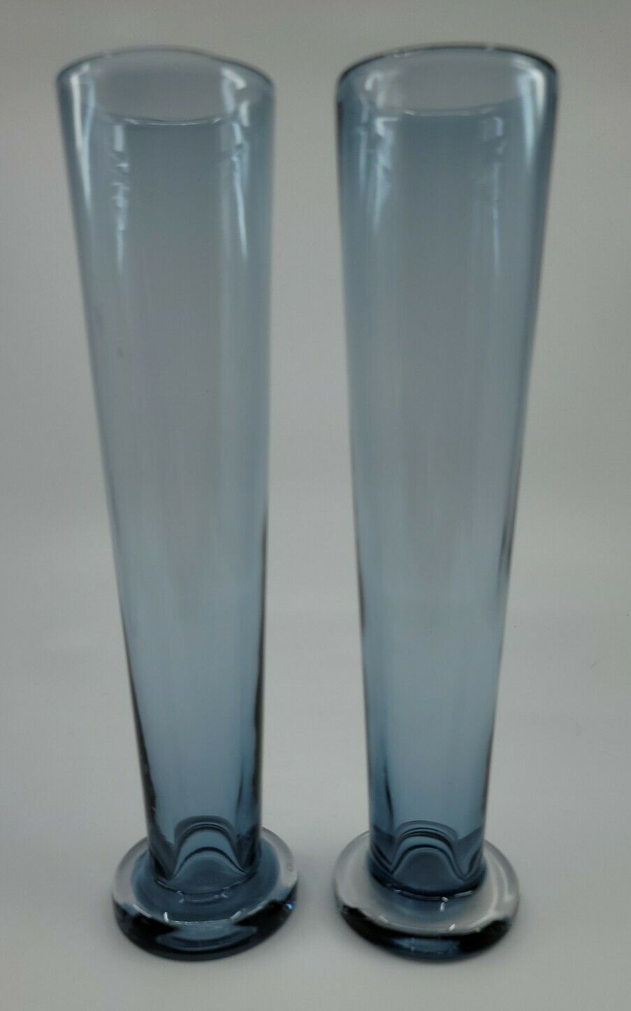 (2) Vintage Cobalt Blue Flute Glasses