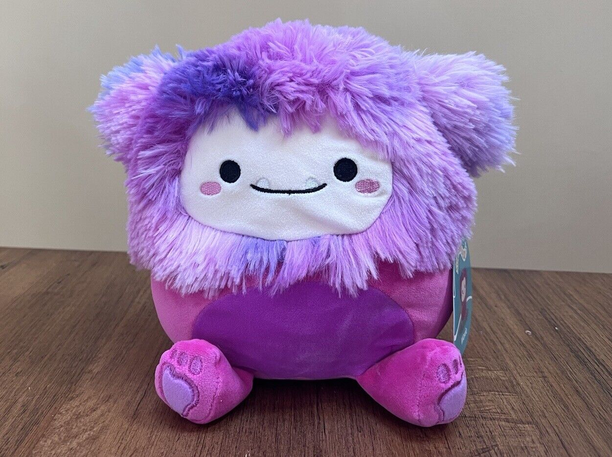 Squishmallow 7.5” Woxie Pink Purple Bigfoot Plush KellyToy  New Nwt