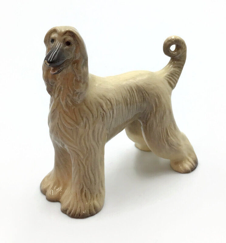 Hagen Renaker Mini Afghan Hound Dog Figurine Special Run Edition *Chipped Nose*