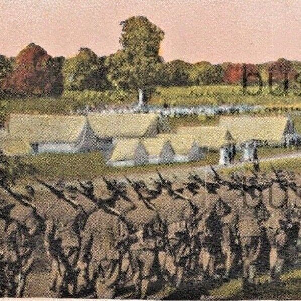1910s Parade Ground Military Encampment Camp Mt Gretna Pennsylvania Postcard