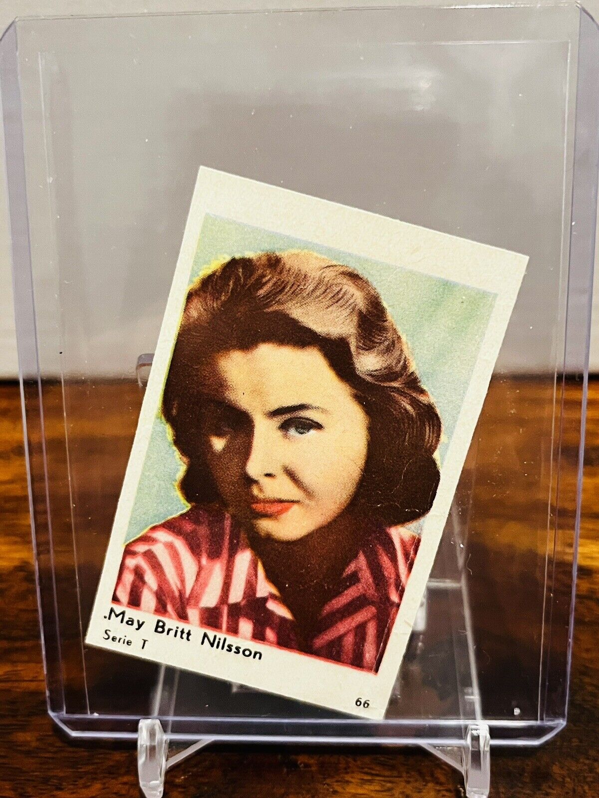1958 Dutch Gum Card Serie T #66 Maj-Britt Nilsson