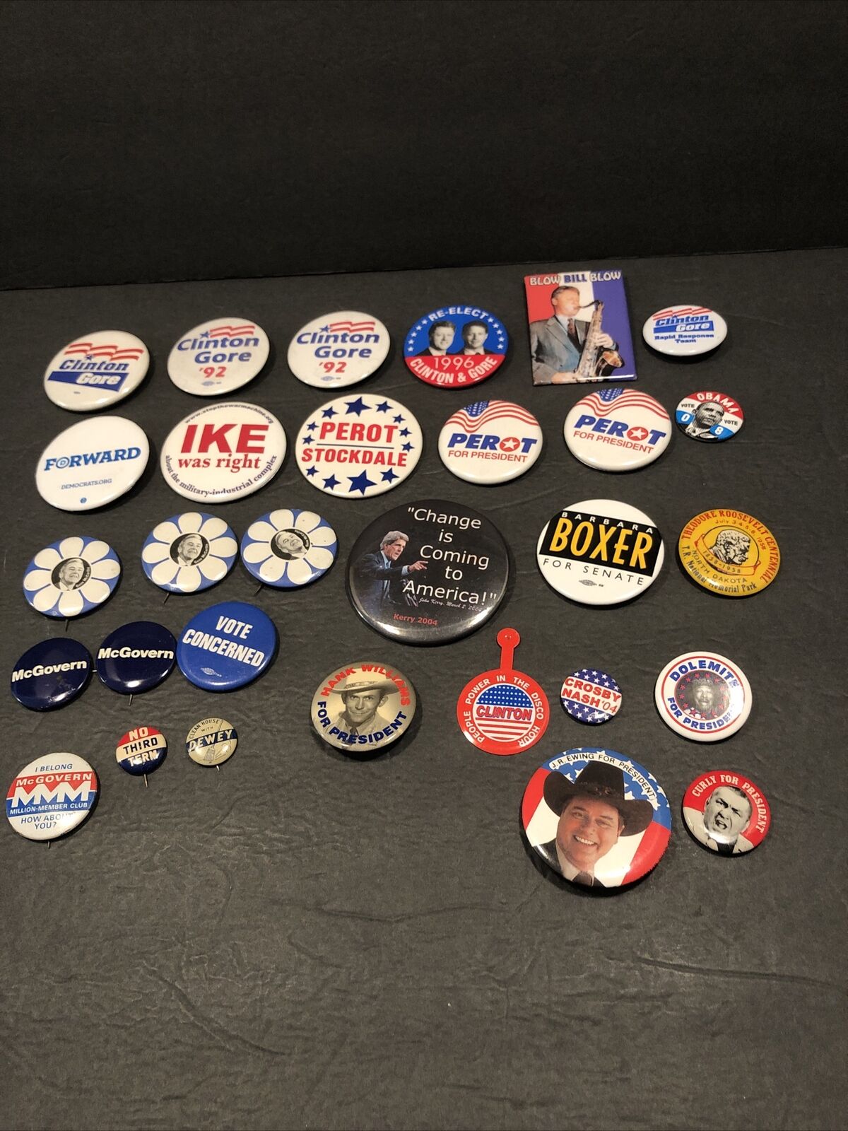 Vintage Political Campaign Buttons 1940s  '08 Some Joke Funny President See Pics