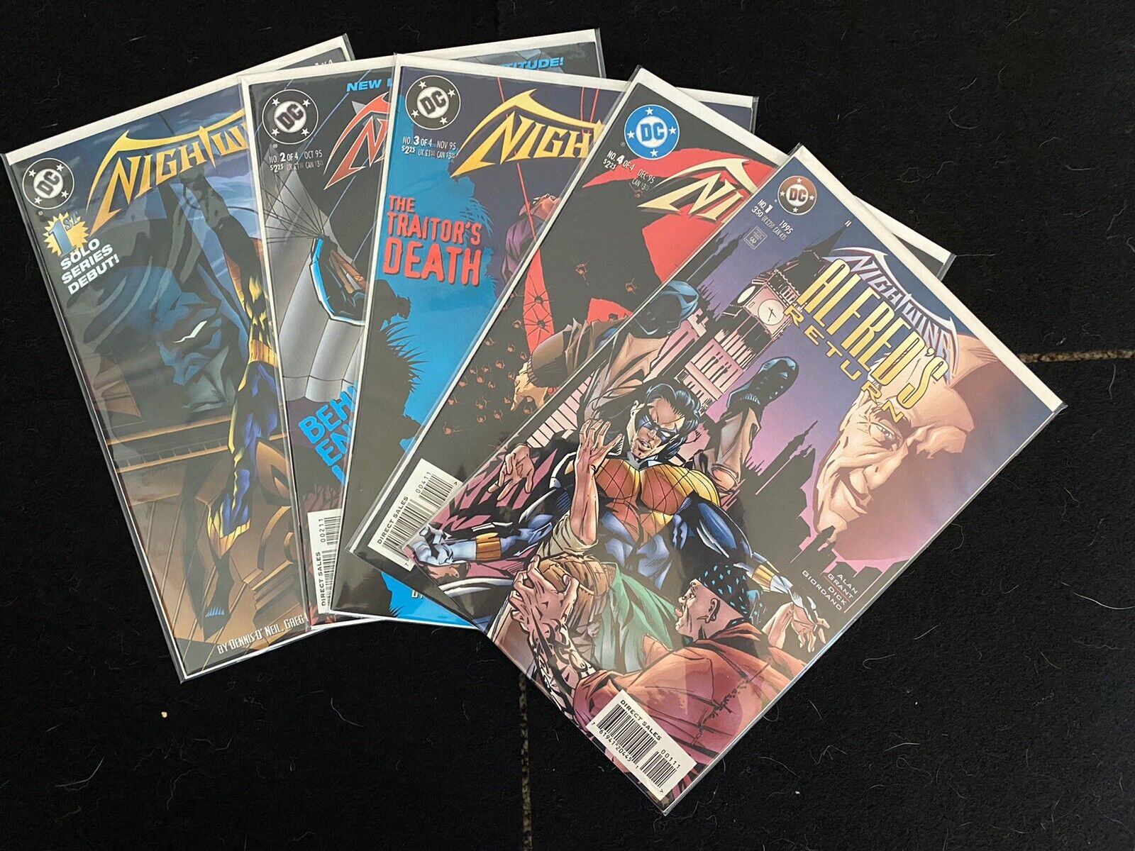 NIGHTWING #1-4 1995 DC 1ST Complete FULL RUN. + Nightwing Alfred’s Return #1🔥