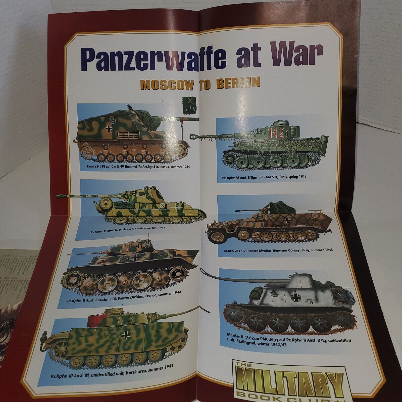 Panzers In The East Military Book Club Posters