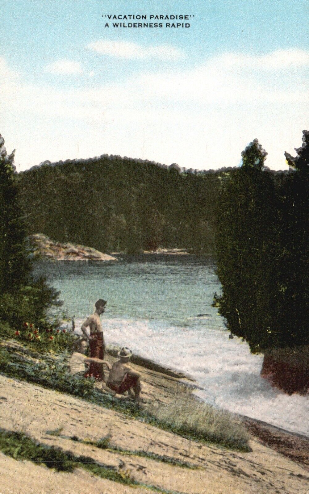 Postcard NY Speculator Adirondack Mountains Wilderness Rapid Vintage PC H8171
