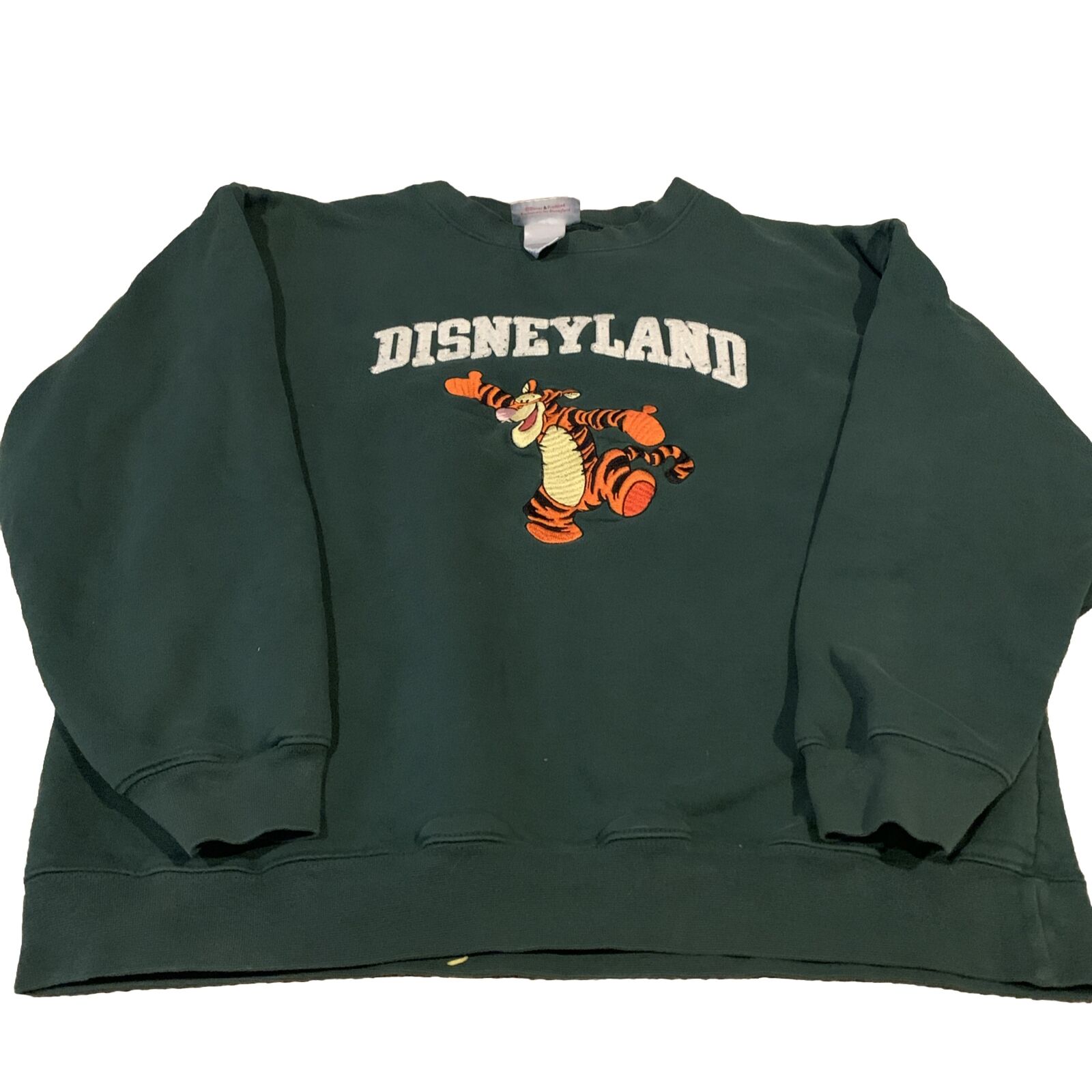 Vintage Disneyland Resort Green Tigger Sweater Large  Sweatshirt Long Sleeve