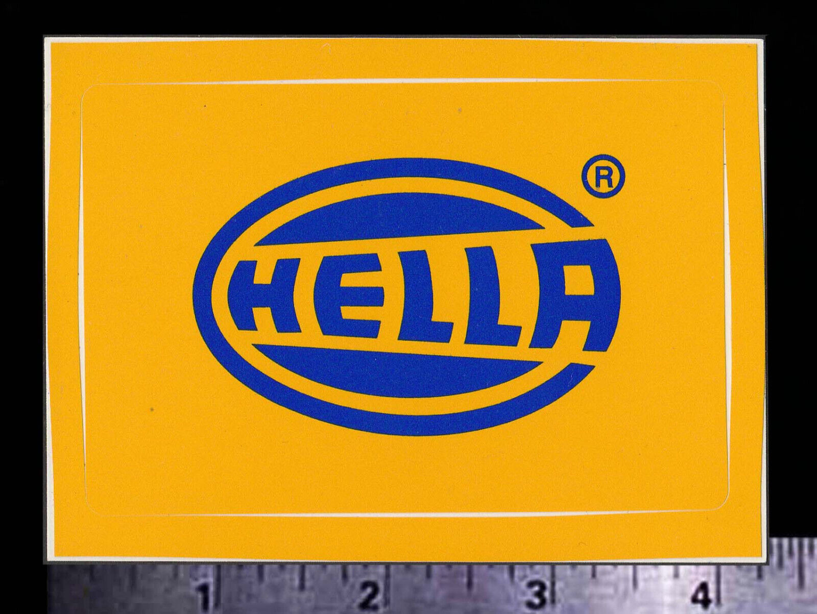 HELLA Lights - Original Vintage 1980's Racing Decal/Sticker