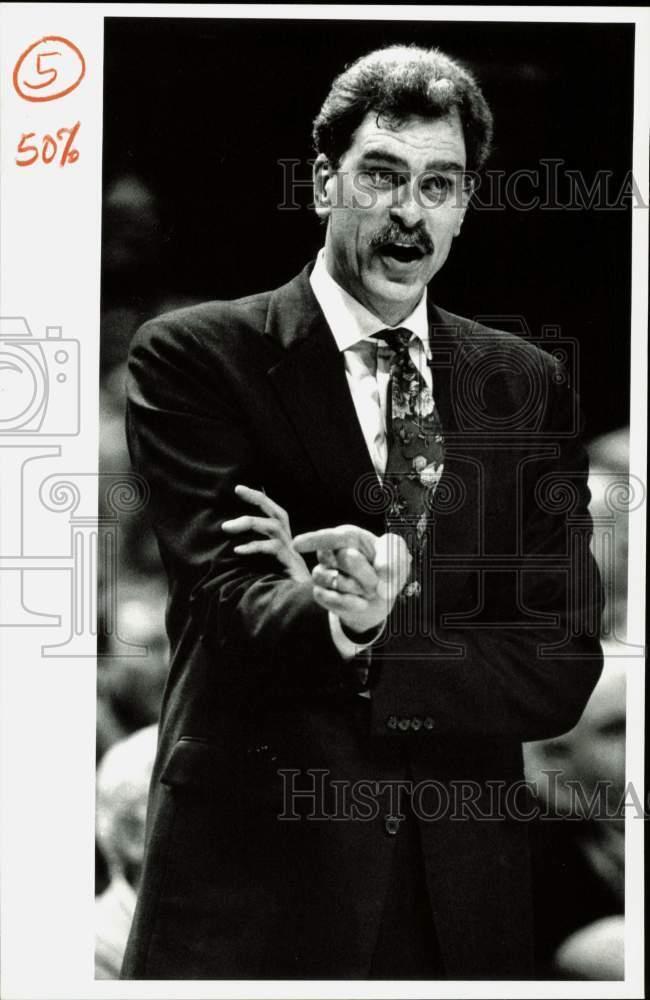 1991 Press Photo Chicago Bulls Coach Phil Jackson - afx18115