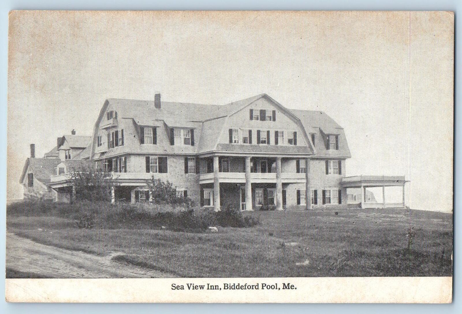 Biddeford Maine ME Postcard Sea View Inn Building Exterior Scene c1920\'s Antique