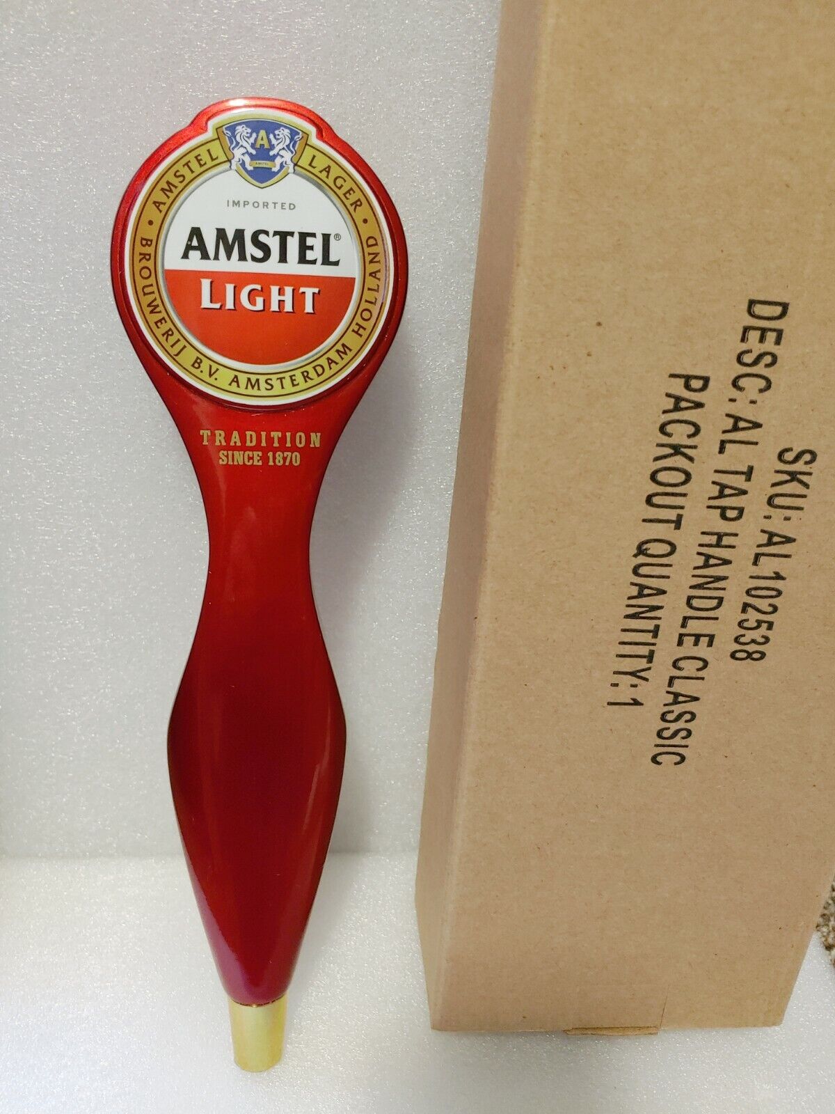 Amstel Light Ruby Red Tall NIB 11.5\