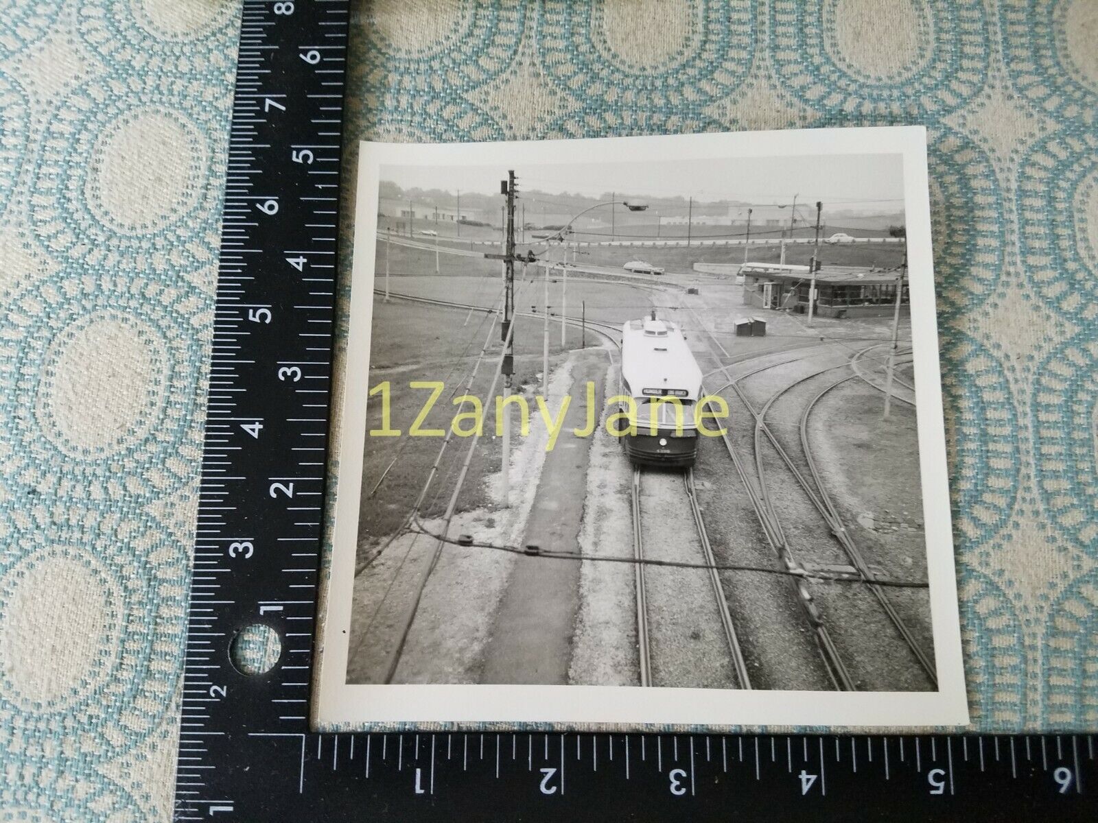 A029 VINTAGE TRAIN ENGINE PHOTO Railroad #4398 LONGBRANCH, TORONTO, 1972