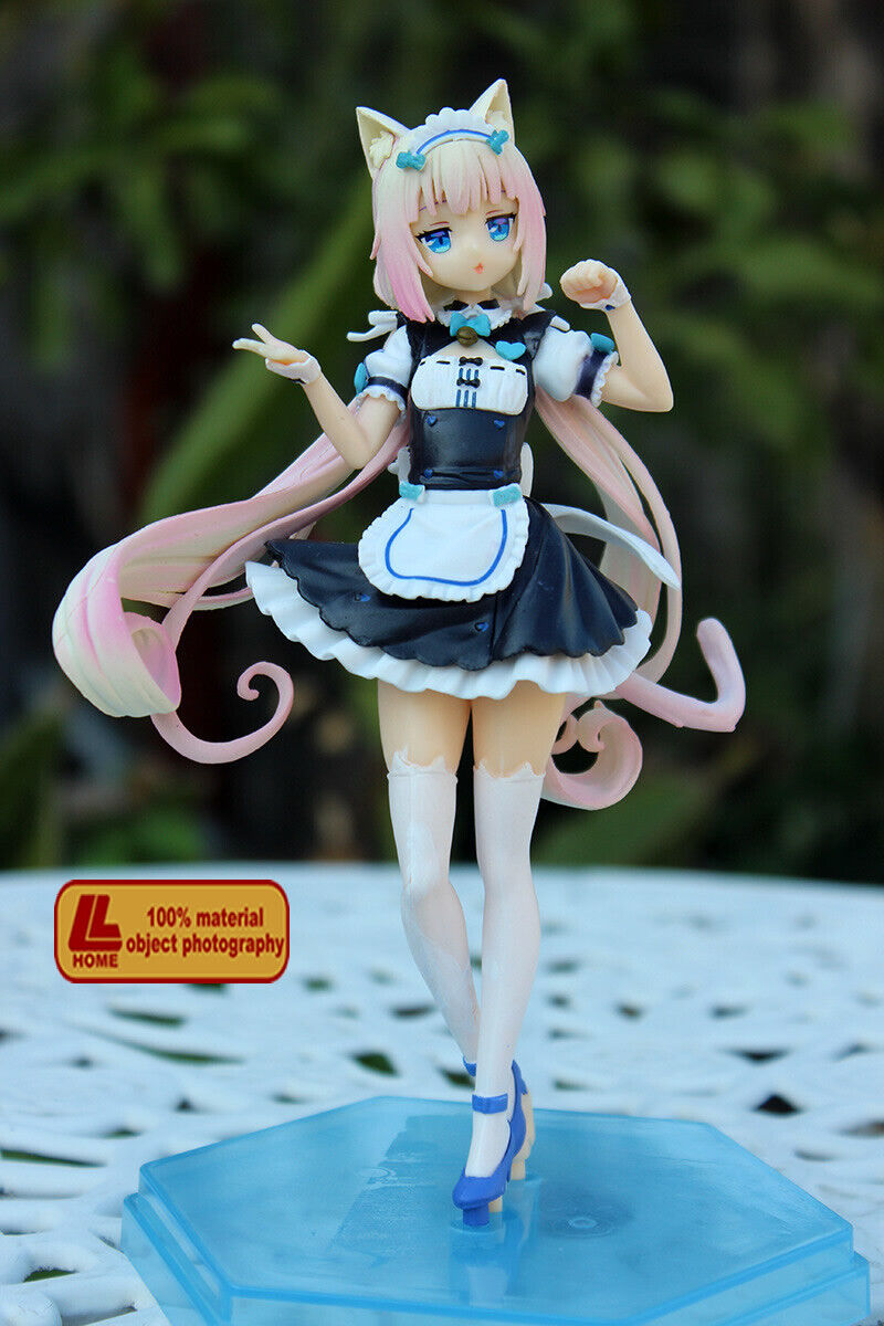 Anime NEKOPARA cat ear vanilla apron dress Standing PVC Action Figure Toy Gift