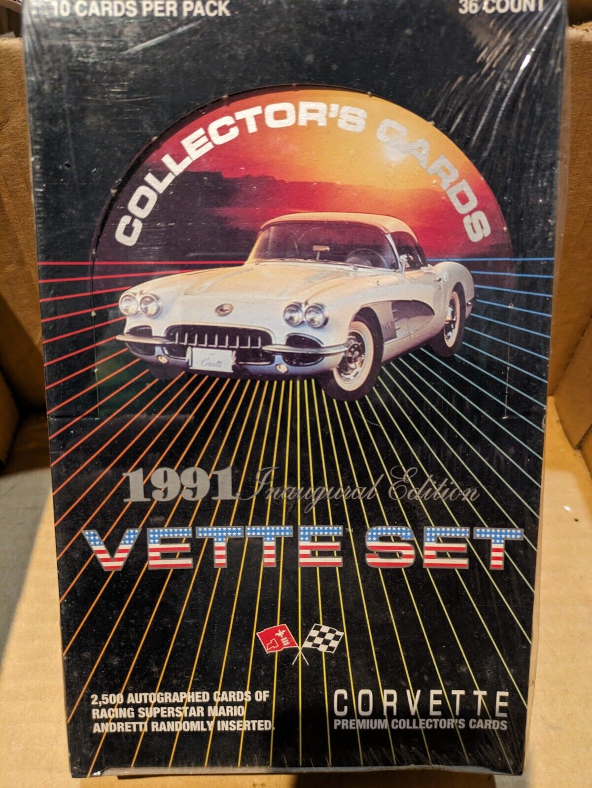 1991 VETTE SET Unopened Box of  36 packs Corvette Trading Cards