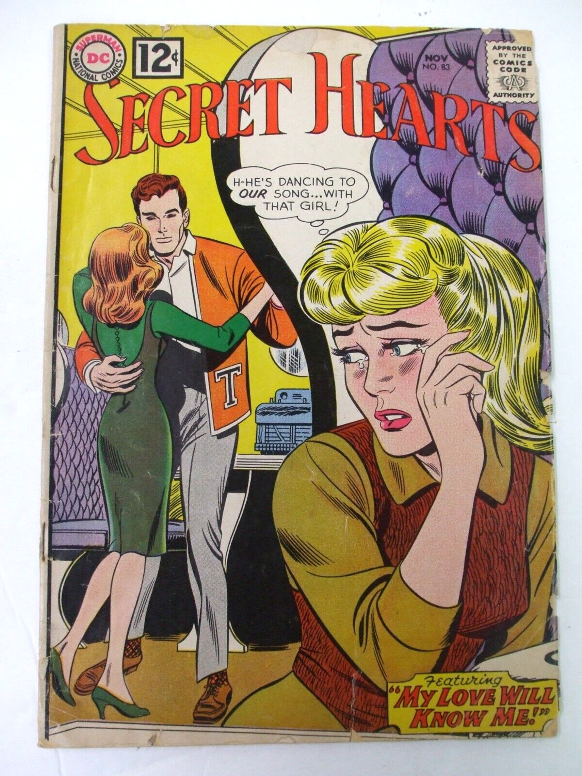 DC Comics “Secret Hearts” #83 From 1962 - Acceptable - Shows Wear But Complete