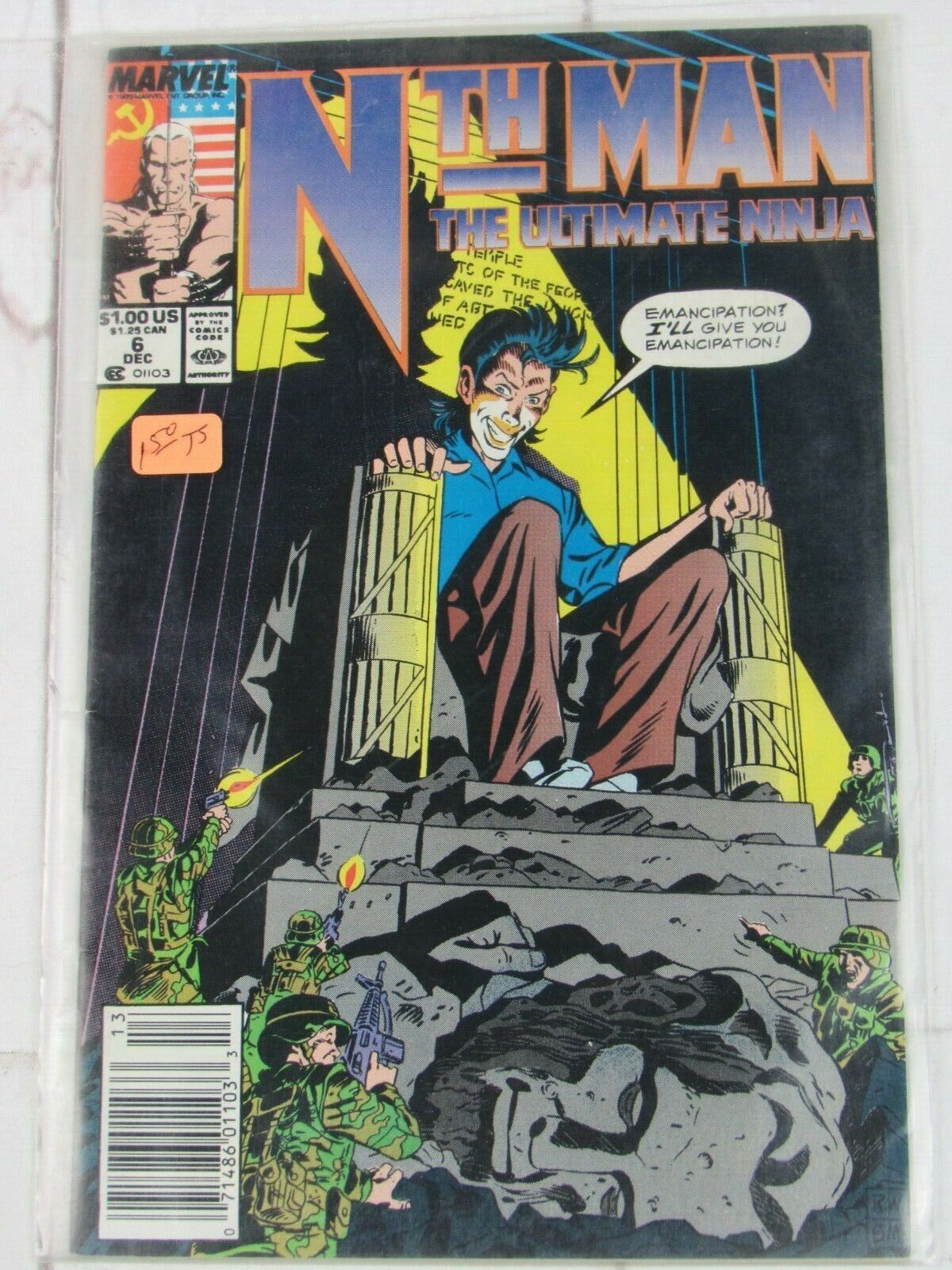 Nth Man #6 Dec. 1989 Marvel Comics Newsstand