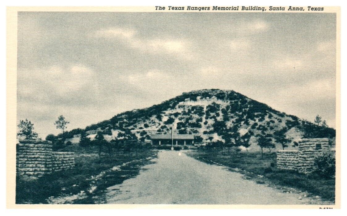 TEXAS RANGERS MEMORIAL BUILDING Santa Anna, TX - Postcard