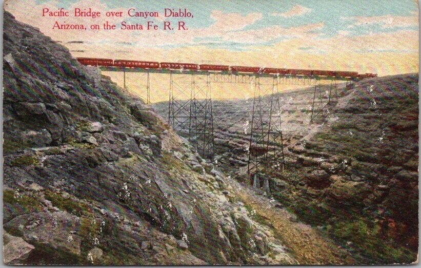 1909 Southern Pacific Railroad AZ Postcard 