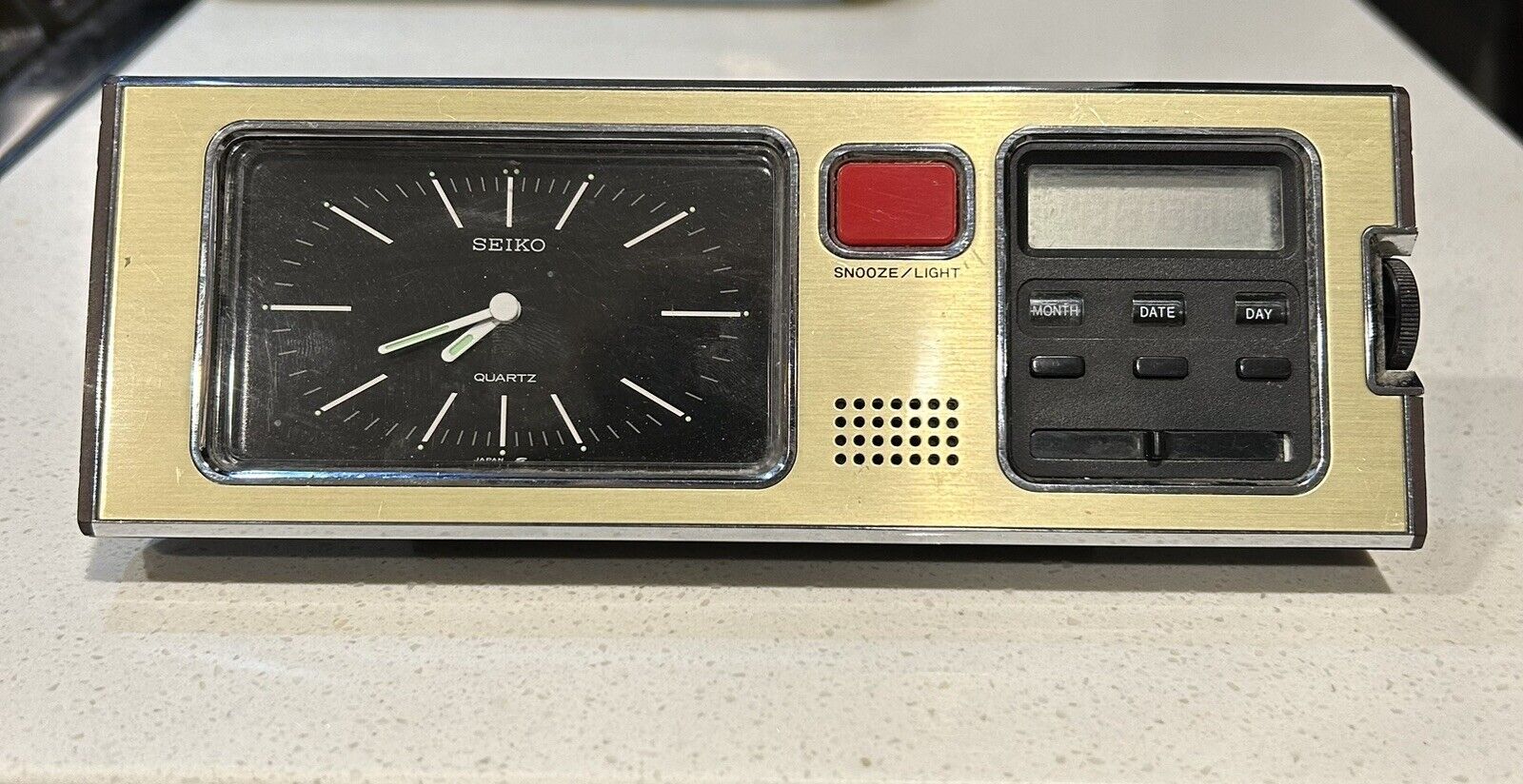 Rare Vintage Seiko  SP304A 72104  Desk Table Clock