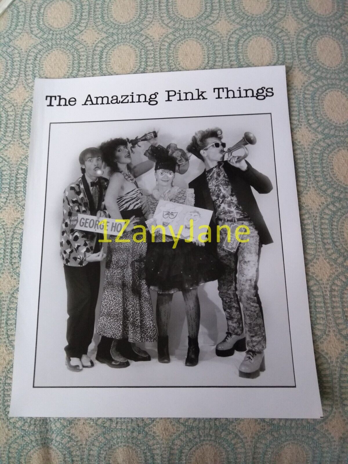 1935 Band 8x10 Press Photo PROMO MEDIA , THE AMAZING PINK THINGS