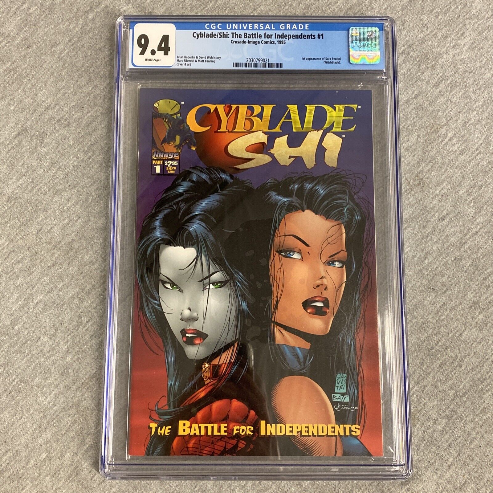 Cyblade/Shi: The Battle for Independents #1 CGC 9.4 1995 1st App Witchblade *