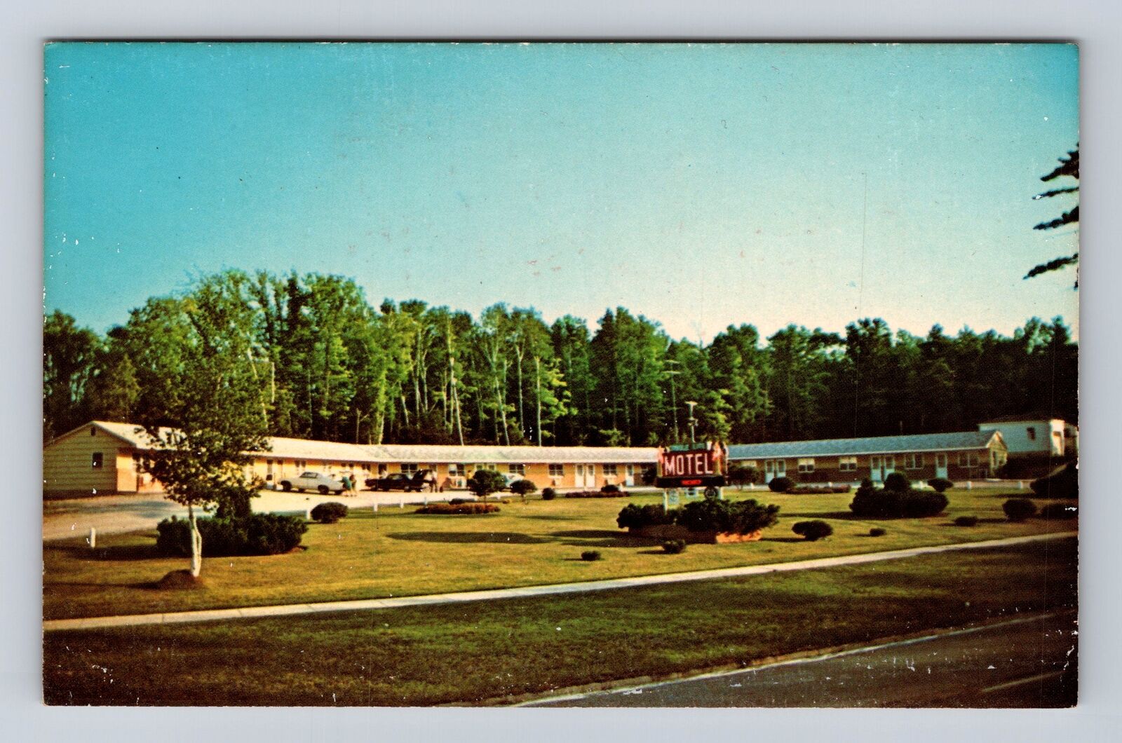 Powers MI-Michigan, Candlelite Motel, Advertising, Antique Vintage Postcard