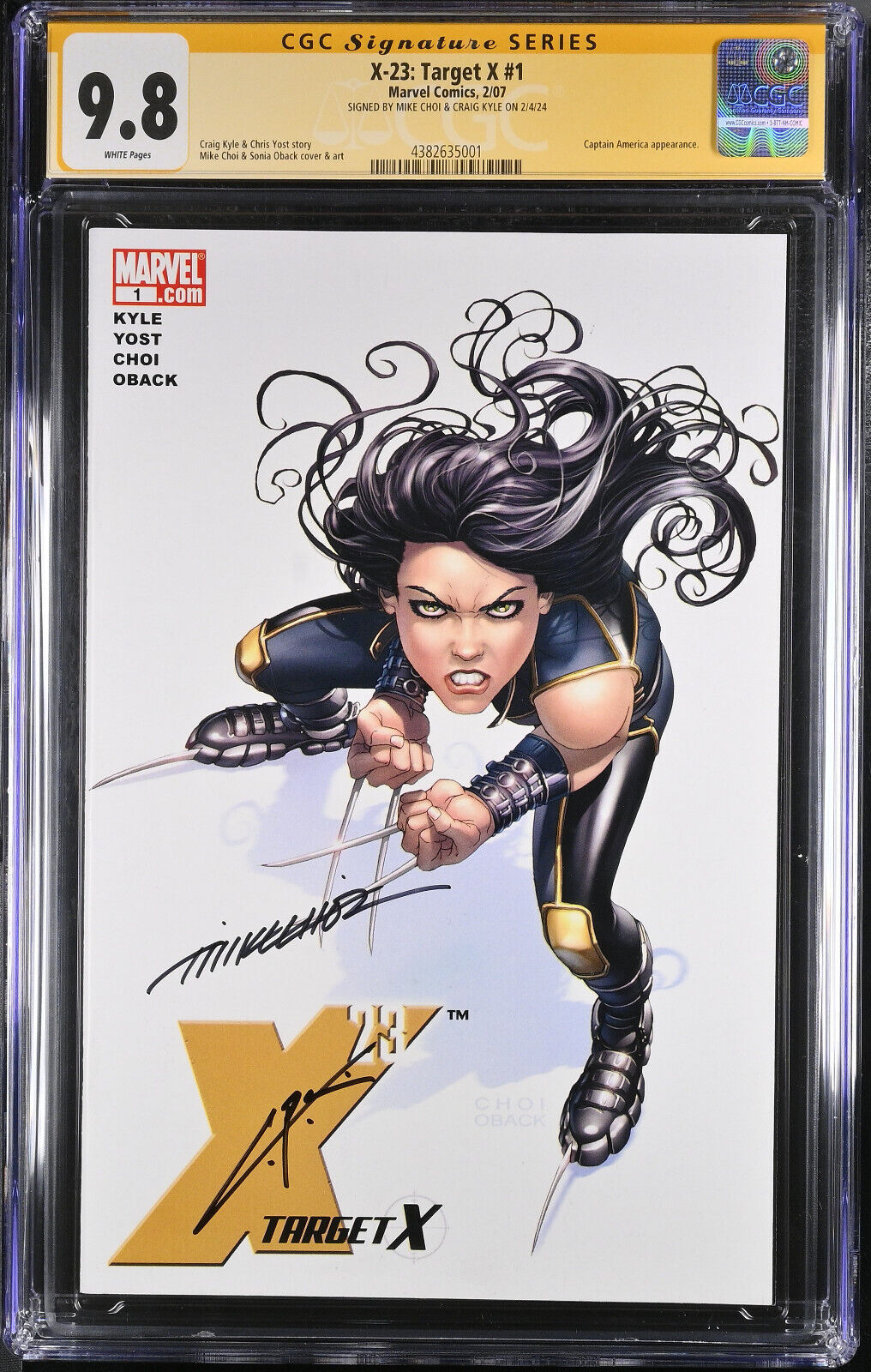 X-23: Target X #1 Mike Choi Cover CGC 9.8 - Double Signed