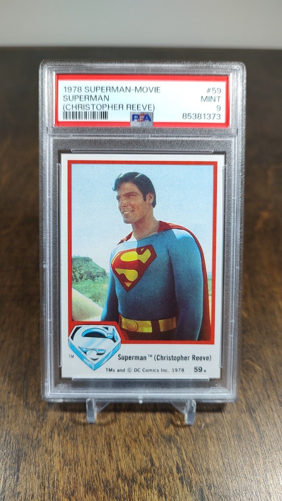 1978 Topps Superman Movie #59 Christopher Reeve PSA 9