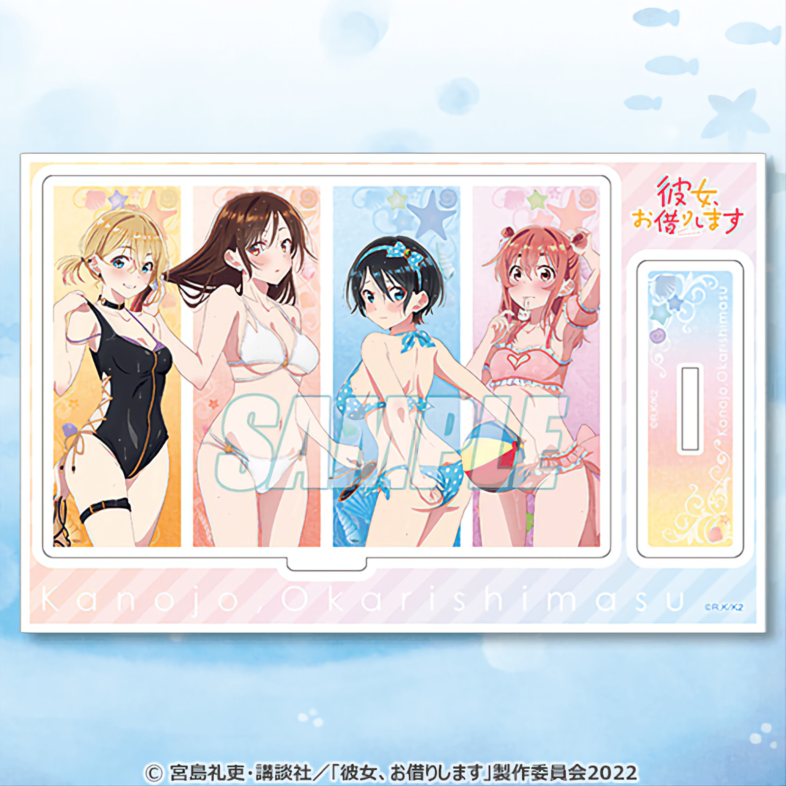 Kadokawa Rent-A-Girlfriend Heroines Swimsuit Ver. Acrylic Stand