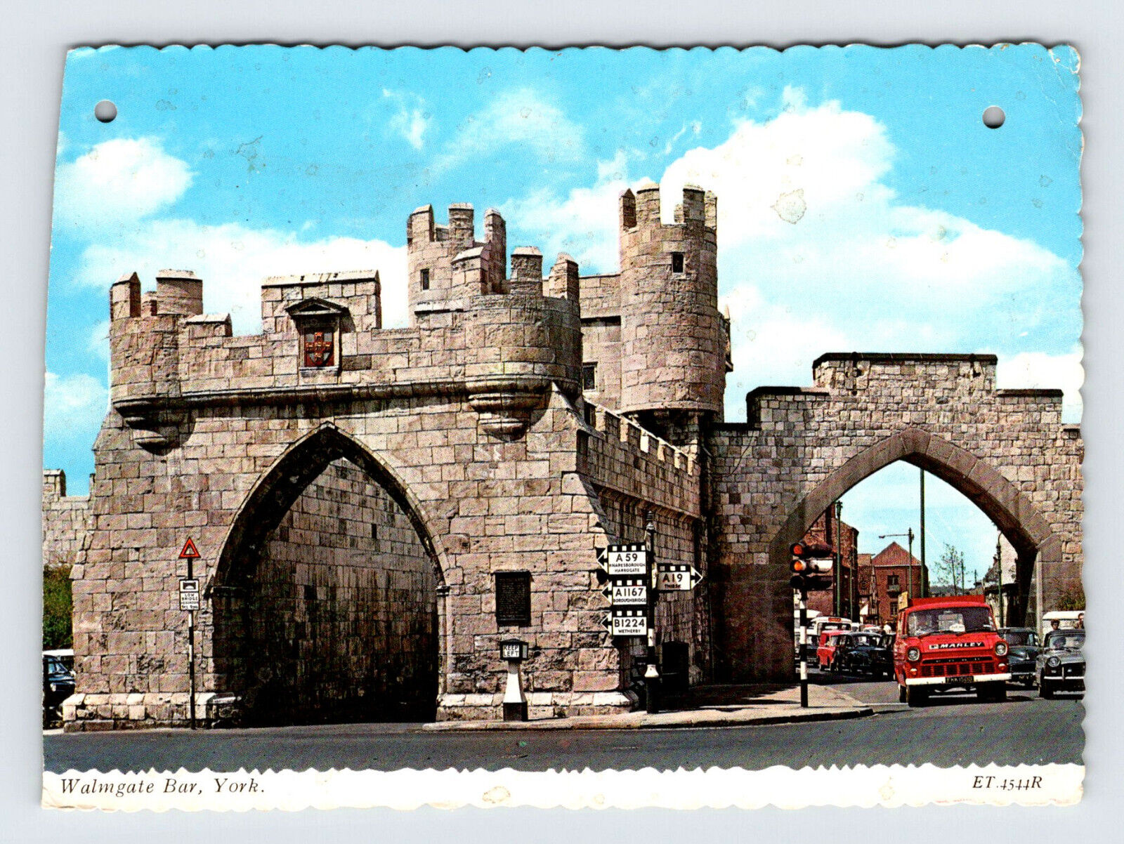 Walmgate Bar York England Vintage 4x6 Postcard BRY72